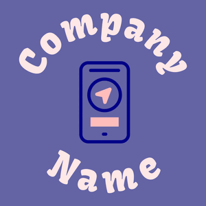 Phone logo on a Scampi background - Comunicaciones
