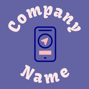 Phone logo on a Scampi background - Domaine des communications