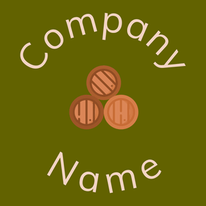 Copper Barrel on a Olive background - Alimentos & Bebidas