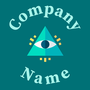 Occult symbols logo on a Surfie Green background - Religion
