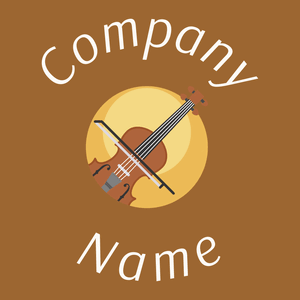 Violin logo on a Mai Tai background - Arte & Entretenimiento