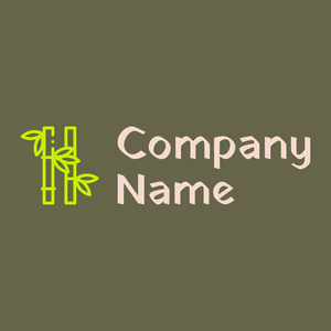 Bamboo logo on a Hemlock background - Environmental & Green