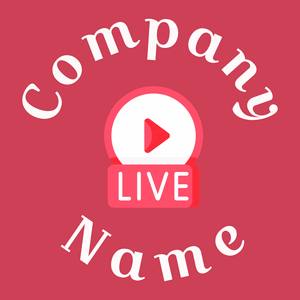 Instagram live logo on a Mandy background - Comunicazioni