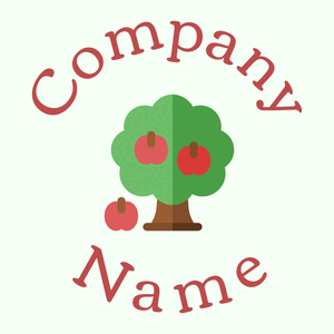 Apple tree on a Honeydew background - Agricultura