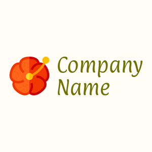 Hibiscus logo on a Floral White background - Floral