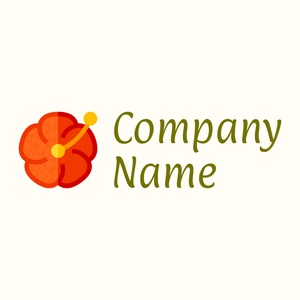 Hibiscus logo on a Floral White background - Blumen