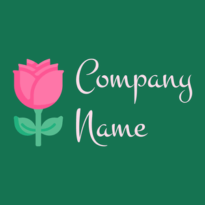 Rose logo on a Salem background - Abstracto