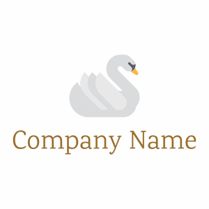 Swan logo on a White background - Animais e Pets