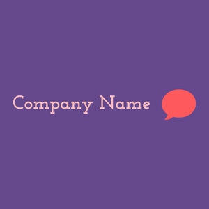 Speech bubble logo on a Gigas background - Comunicaciones