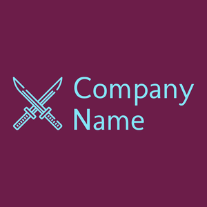 Katana logo on a Pompadour background - Sports