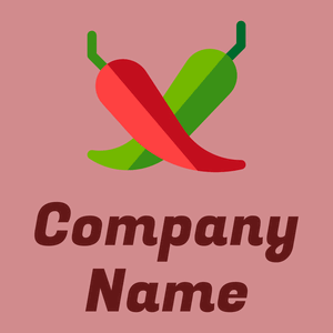 Chili pepper logo on a Can Can background - Comida & Bebida