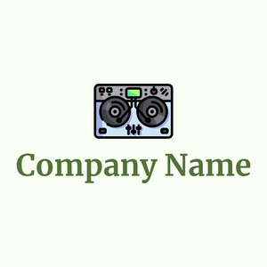 Dj mixer logo on a Ivory background - Arte & Entretenimiento