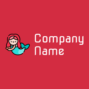 Mermaid on a Brick Red background - Juegos & Entretenimiento