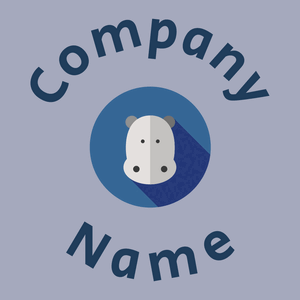 Hippopotamus logo on a Logan background - Animaux & Animaux de compagnie