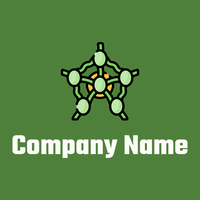 Lymph nodes logo on a Fern Green background - Web