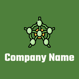Lymph nodes logo on a Fern Green background - Entreprise & Consultant