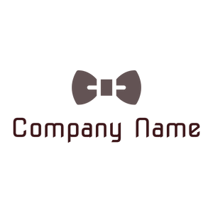 Black Bow tie logo on a White background - Mode & Schönheit