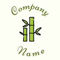 Outlined Bamboo logo on a Ivory background - Medio ambiente & Ecología