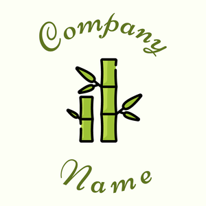 Outlined Bamboo logo on a Ivory background - Meio ambiente