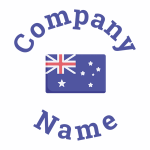 Rounded Australia on a White background - Abstrait