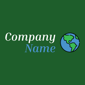 Earth globe logo on a Camarone background - Medio ambiente & Ecología