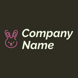 Rabbit logo on a Karaka background - Animaux & Animaux de compagnie