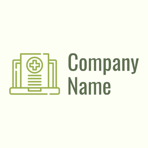 Medical record logo on a Ivory background - Tecnología