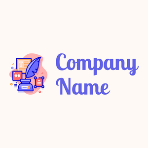 Copywriting logo on a Seashell background - Negócios & Consultoria