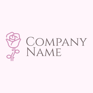 Outlined Rose logo on a Lavender Blush background - Citas