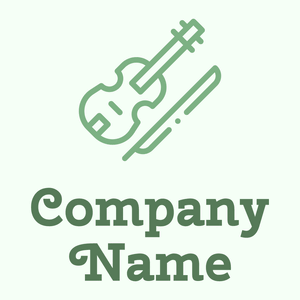 Violin logo on a Honeydew background - Arte & Entretenimiento