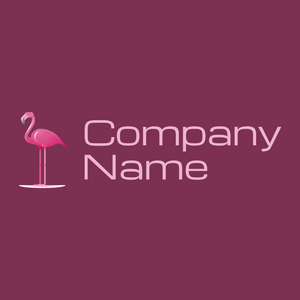 Flamingo logo on a Flirt background - Animales & Animales de compañía