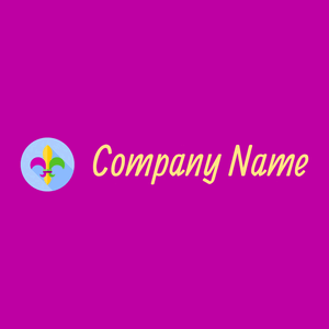 Mardi gras logo on a Deep Magenta background - Arte & Intrattenimento