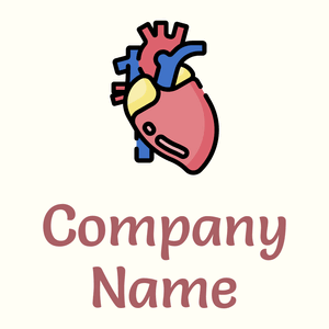 Heart logo on a pale background - Hospital & Farmácia