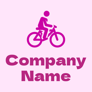 Bicycle logo on a Lavender Blush background - Automotive & Vehicle