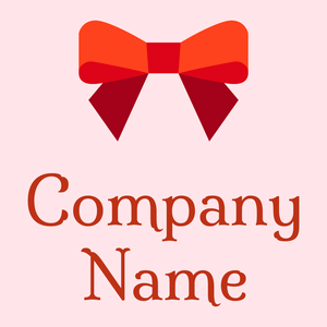 Red Orange Bow on a Misty Rose background - Domaine sportif