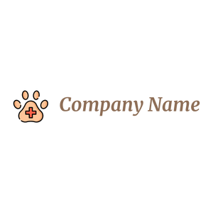 Veterinary logo on a White background - Animais e Pets
