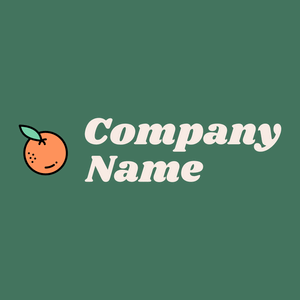 Orange logo on a Como background - Comida & Bebida