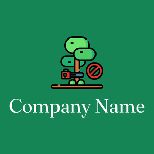 Logging logo on a Salem background - Segurança
