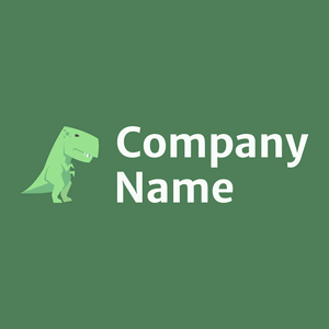 Tyrannosaurus rex logo on a Como background - Dieren/huisdieren