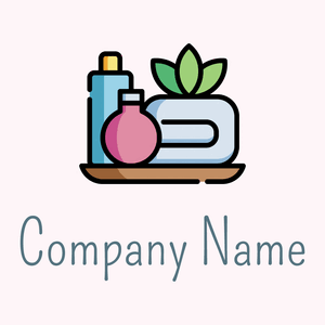 Massage logo on a Lavender Blush background - Wellness & Beauty