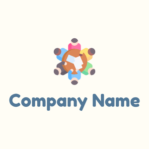 Meeting logo on a Floral White background - Zakelijk & Consulting