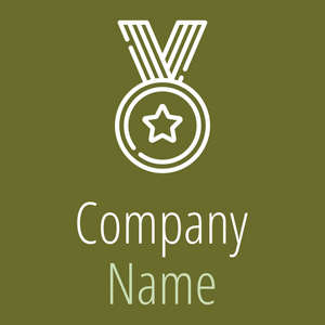 Medal logo on a Rain Forest background - Domaine sportif