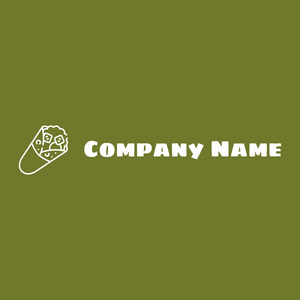 Kebab logo on a Rain Forest background - Comida & Bebida