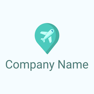 Medium Turquoise Airport on a Alice Blue background - Industria