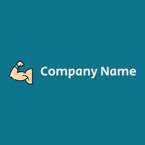 Strong logo on a Dark Cerulean background - Medical & Farmacia