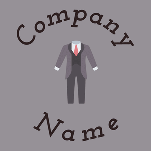 Groom suit logo on a Amethyst Smoke background - Moda & Belleza