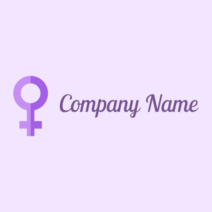 Woman logo on a Magnolia background - Abstrait