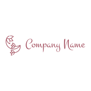 Pink Floral design logo on a White background - Fiori