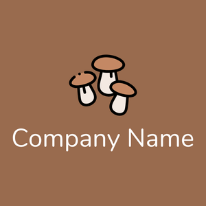 Mushroom on a Dark Tan background - Agricultura