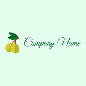 Olive branch logo on a Honeydew background - Domaine de l'agriculture